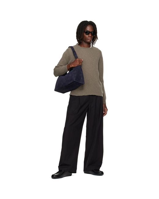 Studio Nicholson Blue Shiboru Suede Bag for men