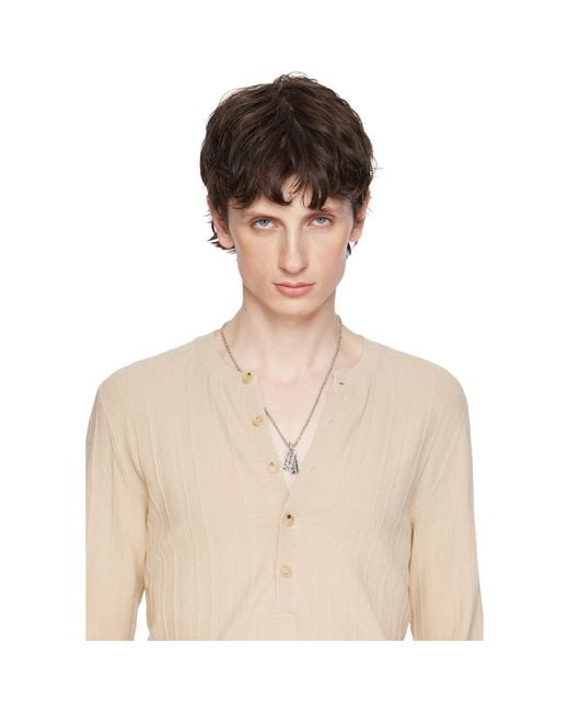 Givenchy Metallic Tape' Necklace for men