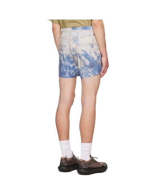 Satisfy Blue Peaceshell Unlined Shorts for men
