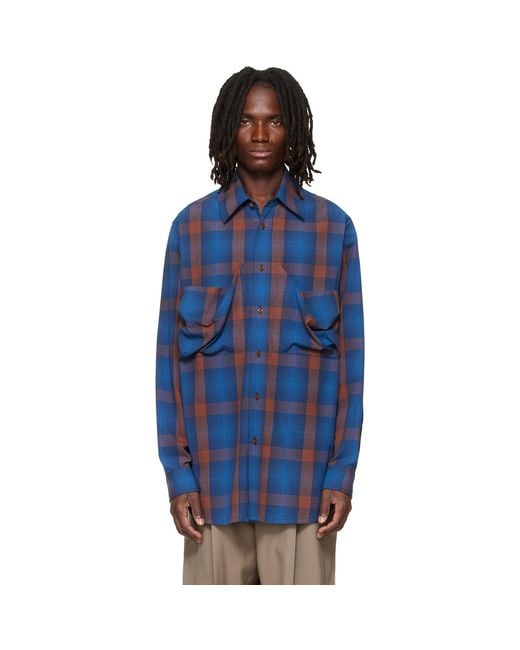 Vivienne Westwood Blue Achilles Overshirt for men