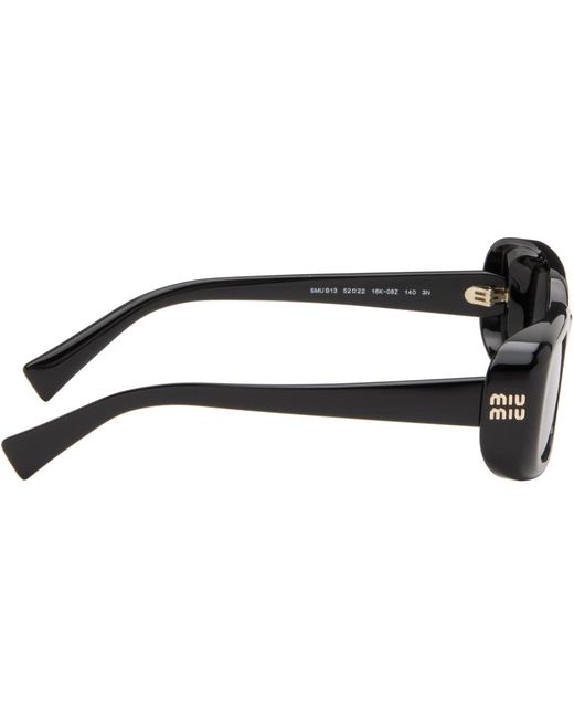 Miu Miu Gray Rectangular Sunglasses