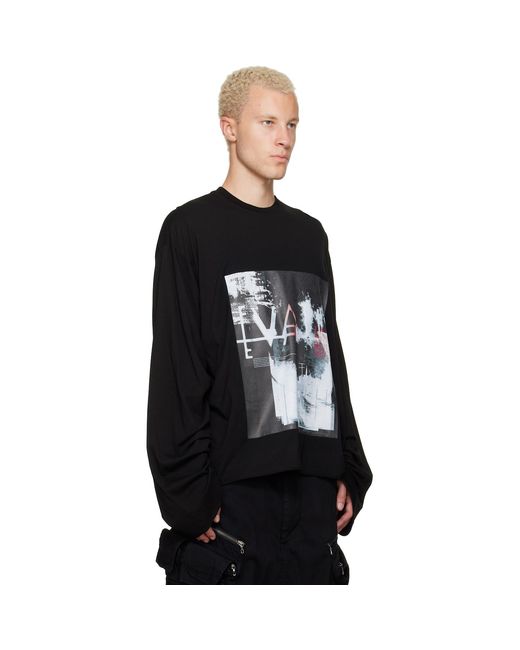 Julius Black 'Valis' Long Sleeve Over T-Shirt for men