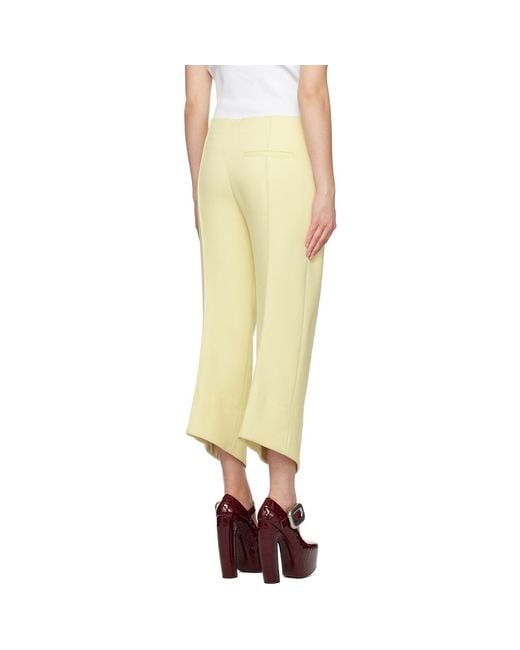 Bottega Veneta Multicolor Yellow Curved Trousers