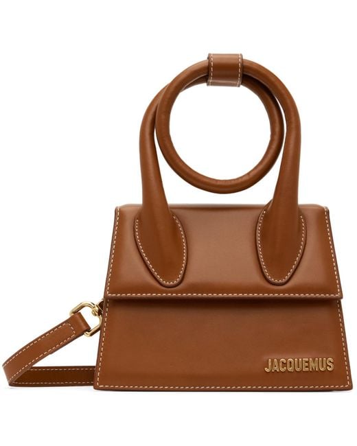 Jacquemus Brown Le Papier 'Le Chiquito Nœud' Bag