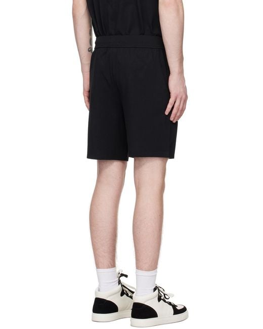 Boss Black Drawstring Shorts for men