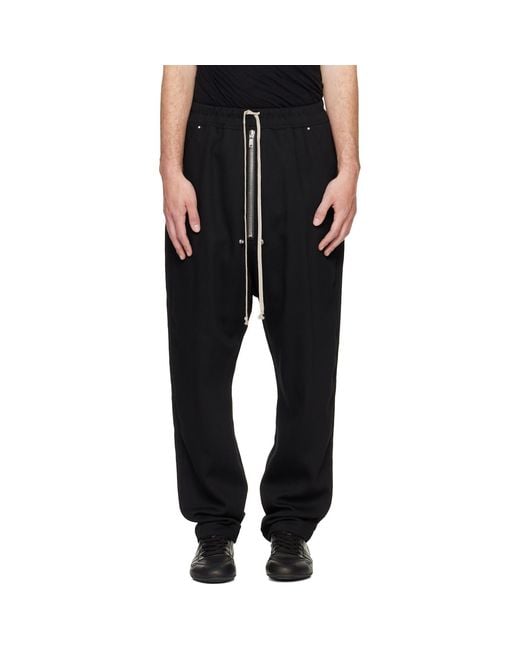 Rick Owens Black Tower Bela Trousers for men