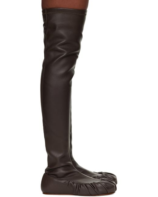 Yume Yume Black Overknee Ballerina Tall Boots