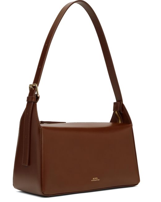 A.P.C. ブラウン Virginie バゲットバッグ Brown