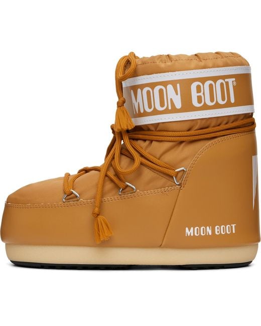 Moon Boot Brown Icon Low Nylon Boots