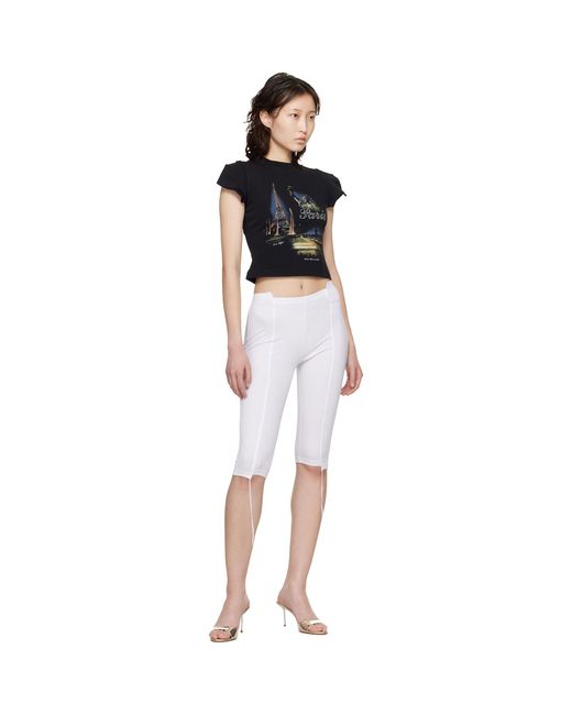 Vetements Black 'Paris' Tourist Front Sleeve Baby T-Shirt