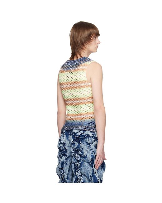 PONDER.ER Blue V-Neck Vest for men
