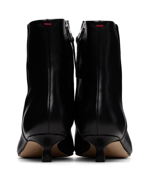 Aeyde Black Sofie Leather Ankle Boots