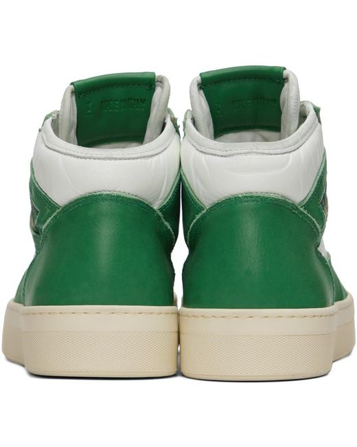 Rhude Green & White Cabriolets Sneakers for men