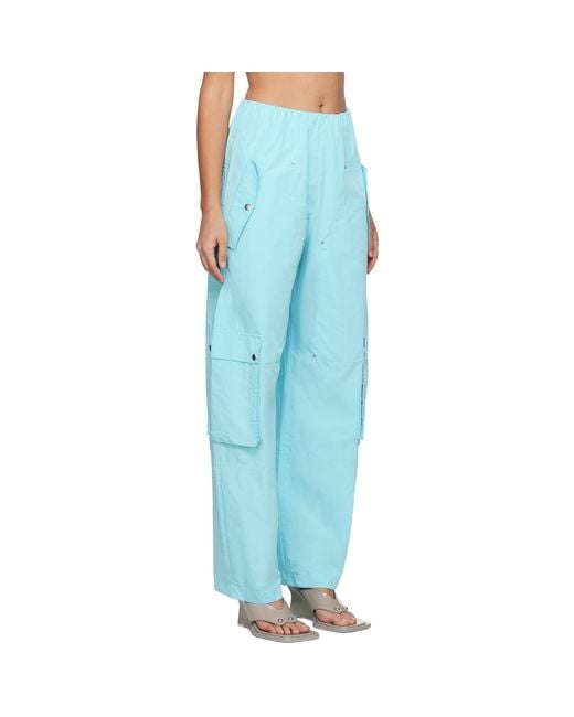Paris Georgia Blue Elevated Cargo Pants