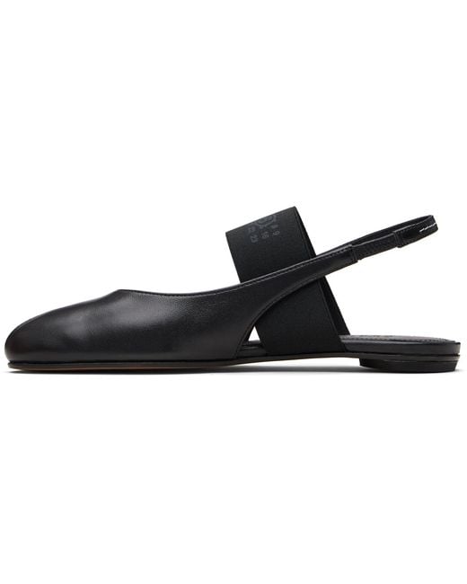 MM6 by Maison Margiela Black Anatomic Numeric Slingback Sandals