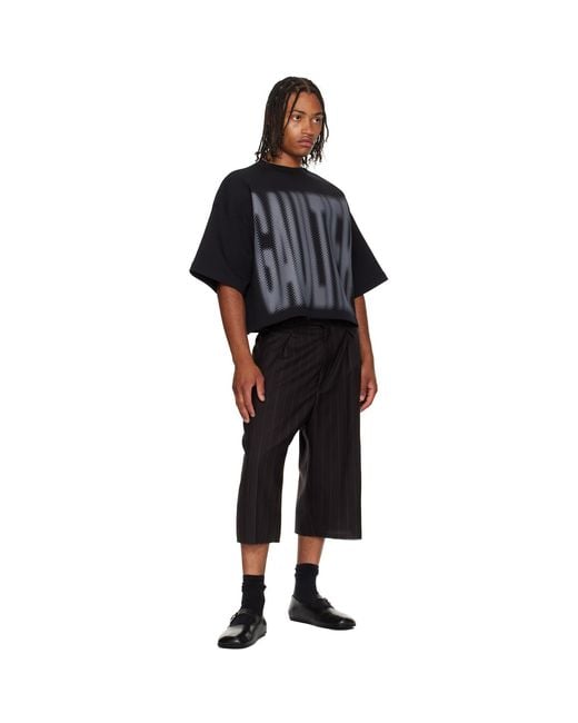 Jean Paul Gaultier Black 'The Gaultier' Boxy T-Shirt for men