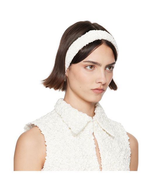Super Yaya White Ssense Exclusive Bridal Capsule Bandeau Criss Cross Headband