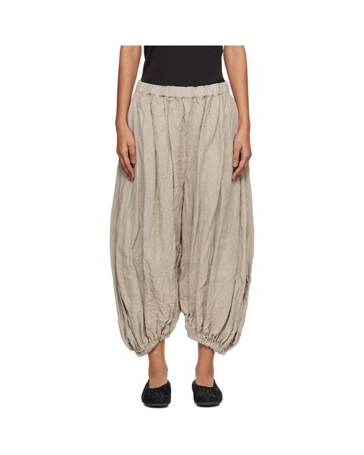 Comme des Garçons Multicolor Linen Herringbone Garment Treated Trousers