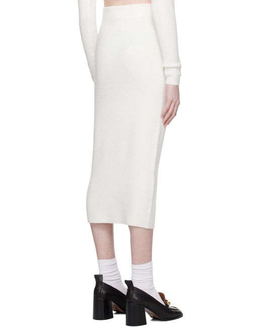 HUGO Multicolor Off-white Scribe Midi Skirt