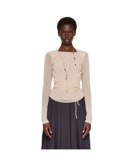 Lemaire Natural Ballerina Wrap Blouse