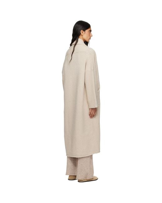 Lauren Manoogian Natural Off- Long Shawl Cardigan