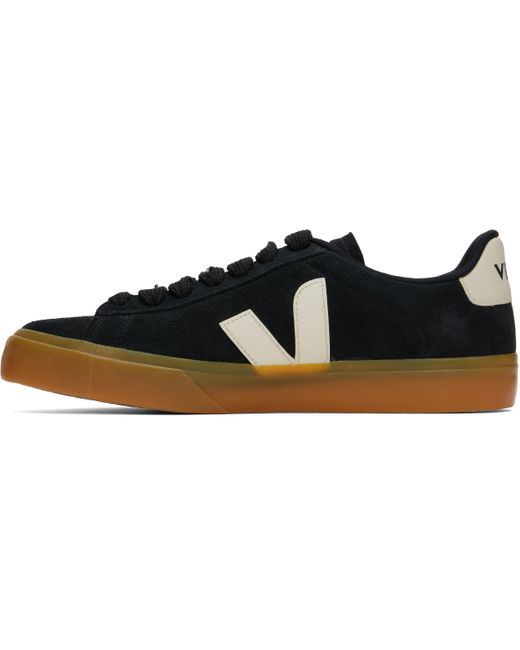 Veja Black Campo Bold Suede Sneakers for men