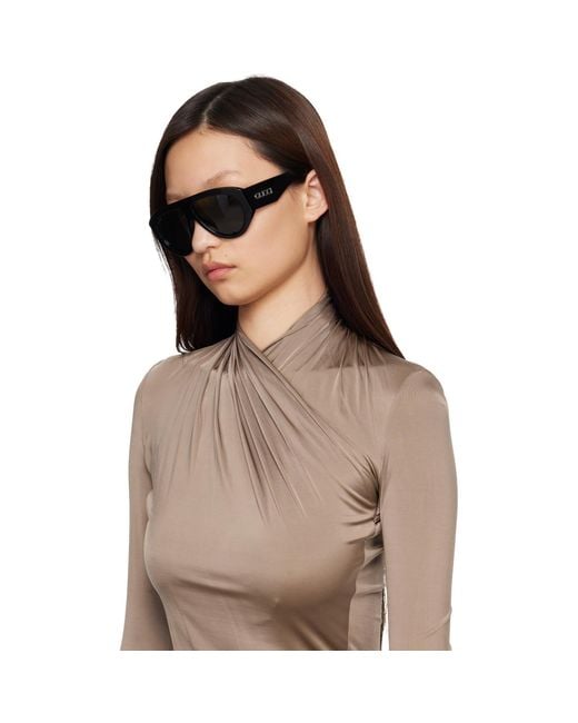 Gucci Black Mask Frame Sunglasses