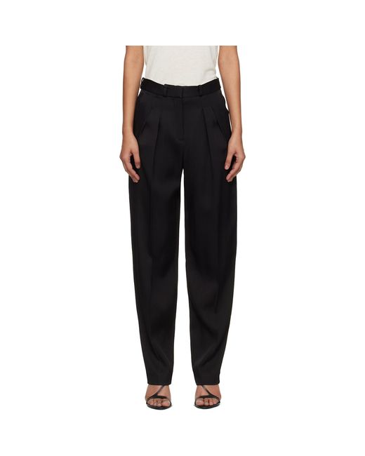 Loulou de Saison Black Alio Pleated Trousers