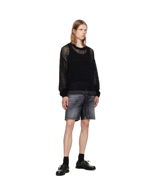 DSquared² Black Neoclassic Boat Shoe Derbys for men