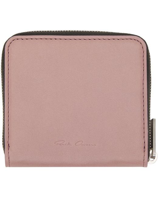 Rick Owens Pink Zipped Wallet for men