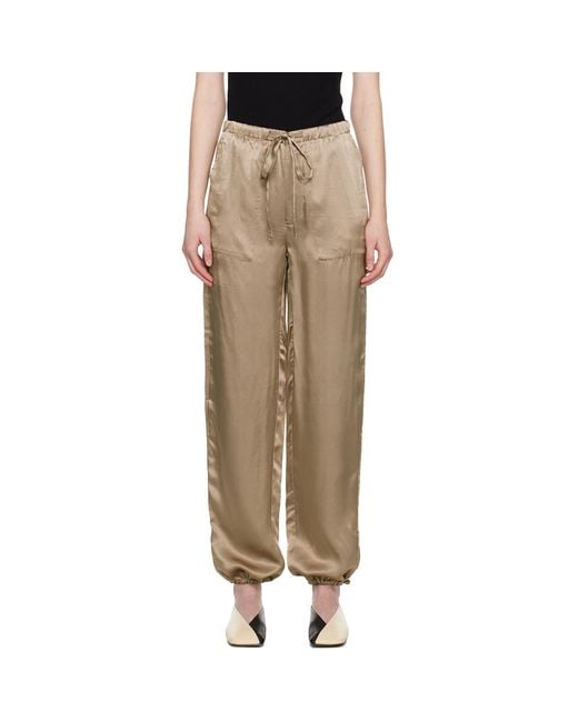 6397 Natural Drawstring Reversible Trousers