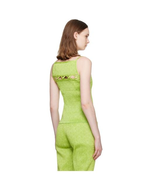 Super Yaya Green Lozanges Top