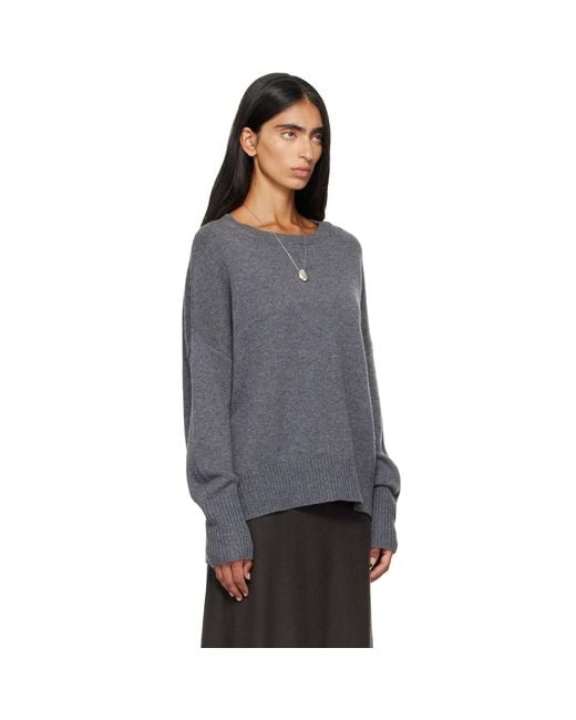 Lisa Yang Gray Mila Sweater