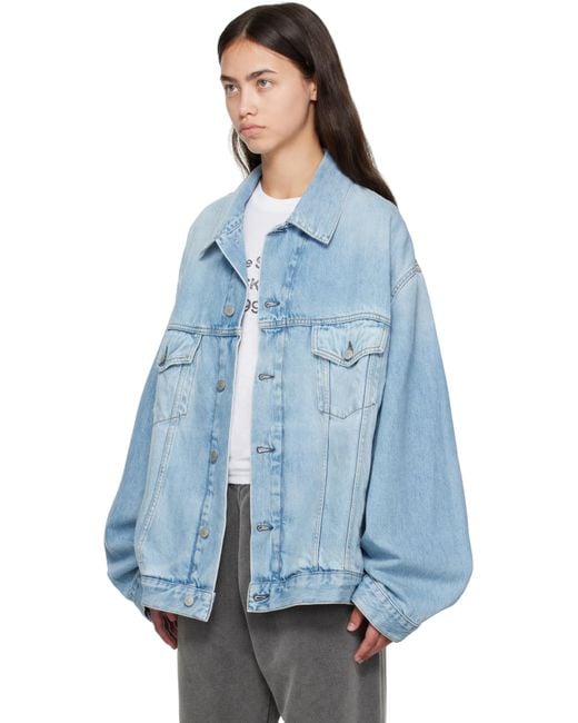 Acne Blue Oversized Denim Jacket