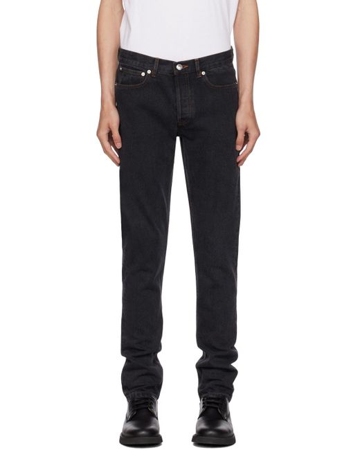 A.P.C. . Black Petit New Standard Jeans for men