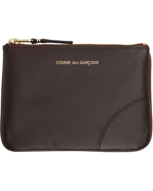 Comme des Garçons ブラウン スモール Classic ポーチ Black