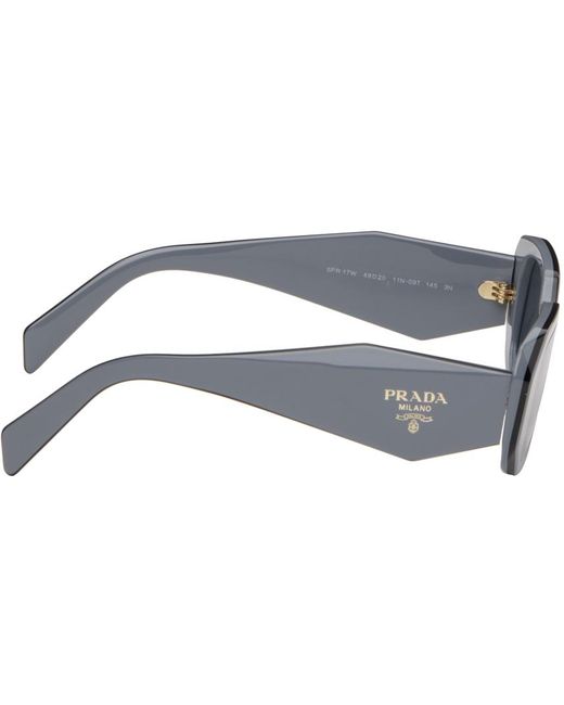 Prada Black Gray Symbole Sunglasses for men