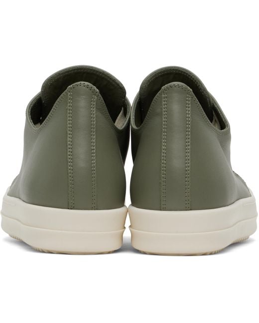 Baskets Basses Vertes Rick Owens pour homme en coloris Black