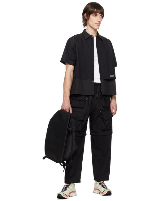 Côte&Ciel Black Isar S Ecoyarn Backpack for men