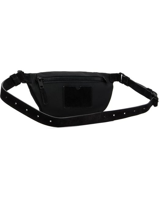 Moschino Black 'Carry Me' Belt Bag for men