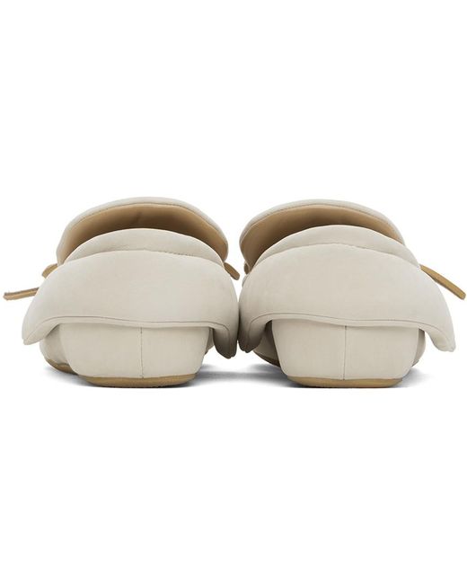 J.W. Anderson オフホワイト スエード モック スリッポン Black