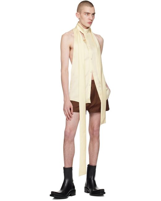 Egonlab Black Double Buckle Shorts for men