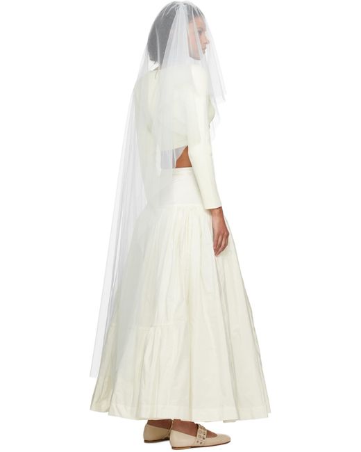 Molly Goddard White Ssense Exclusive Neptune Veil