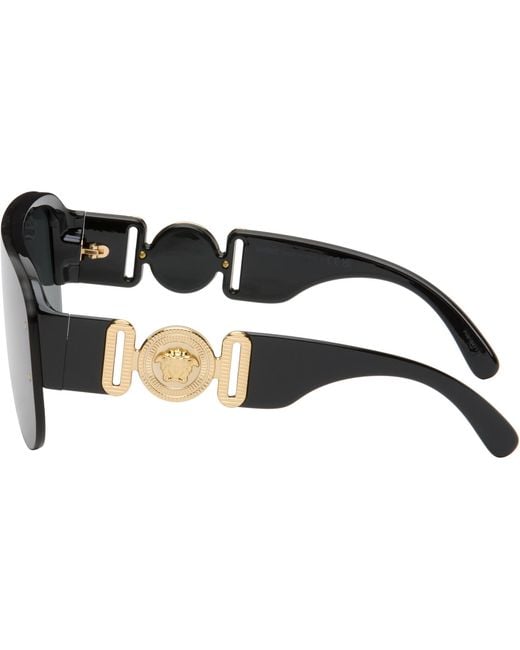 Versace Gray Medusa Biggie Pilot Sunglasses