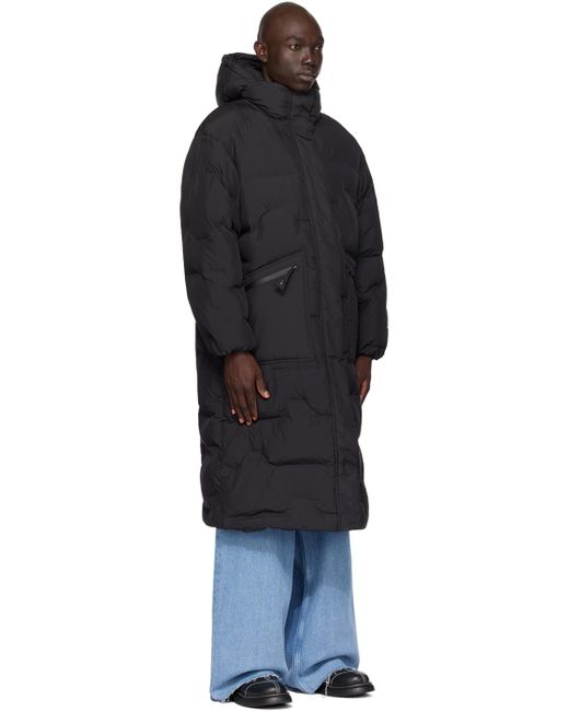 Ganni Black Oversized Puffer Coat for men