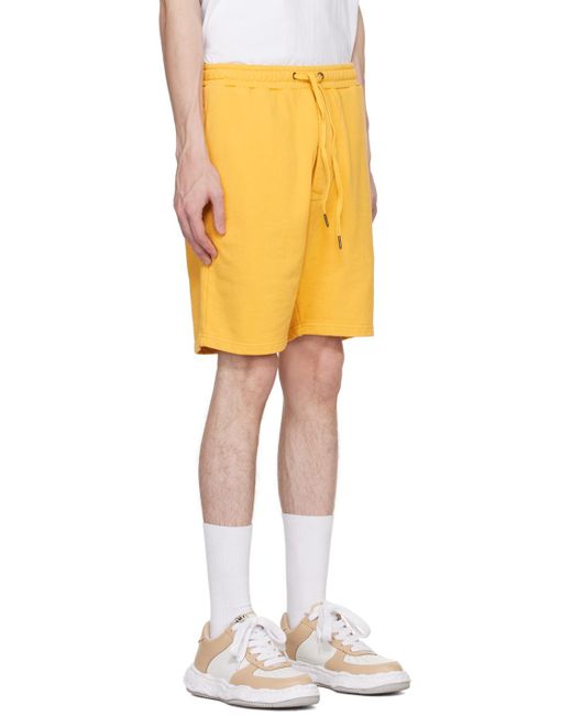 Ksubi Yellow 4x4 Trak Shorts for men