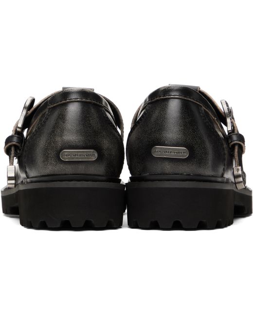 ANDERSSON BELL Black Western Mary Jane Loafers for men