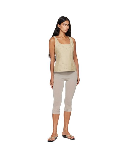 Paloma Wool Natural Fil Leather Top