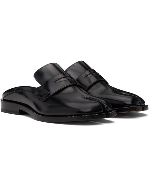 Maison Margiela Black Tabi City Slip-On Loafers