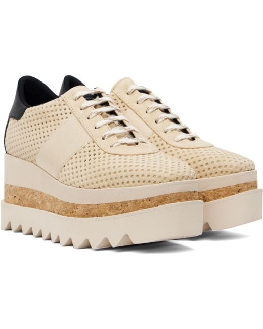 Stella McCartney Black Sneak-Elyse Platform Trainer Sneakers